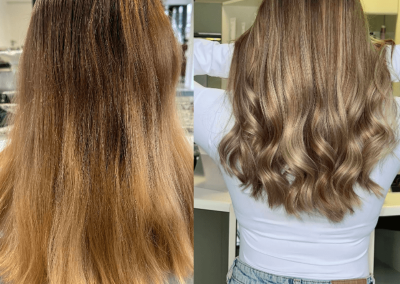 ALINA VORHER NACHER ERGEBNIS BALAYAGE